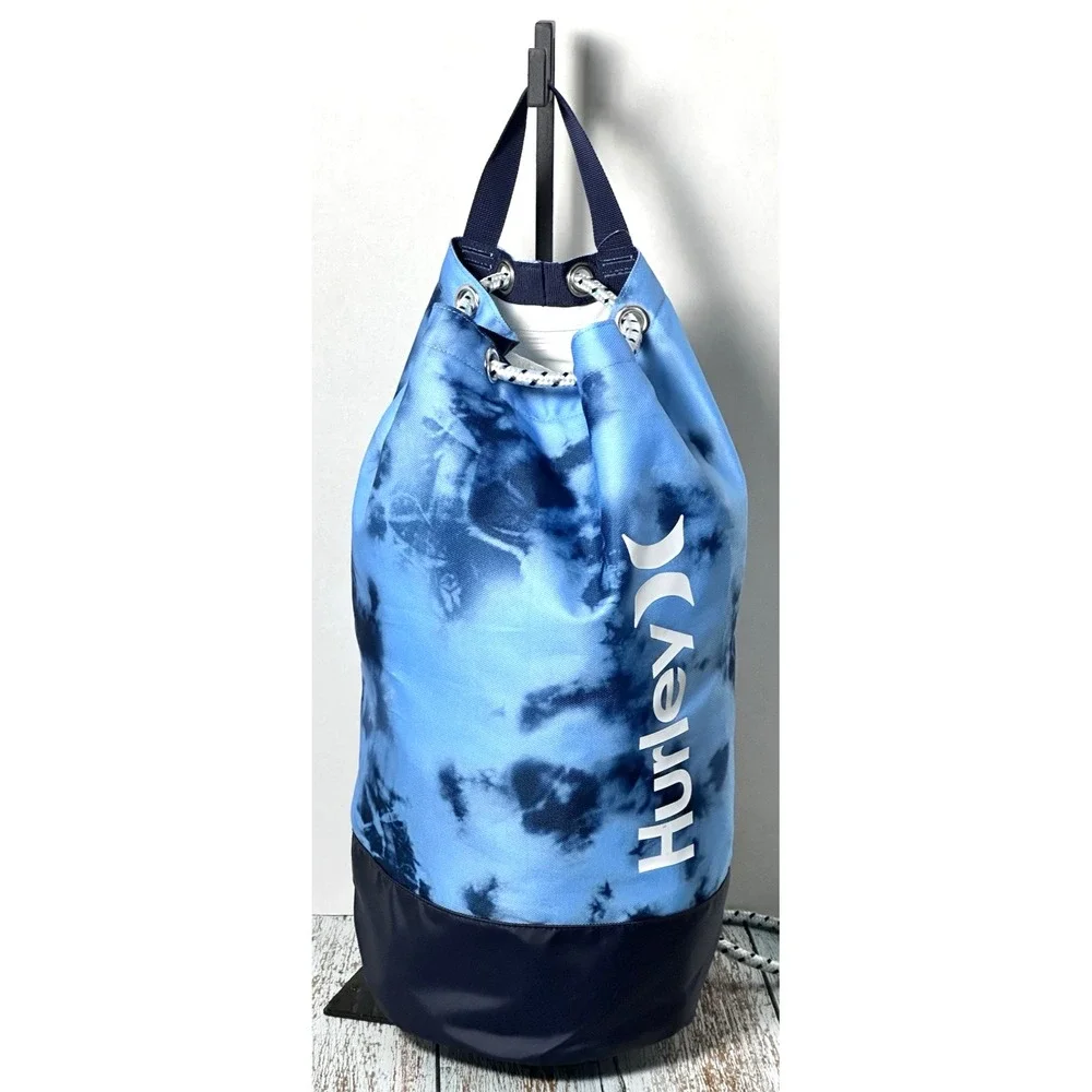 Gym Bag by Hurley Men's One and Only Drawstring Bag, Blue Gaze 19